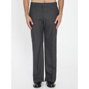 CELINE Pinstripe Wool Dress Pants Men GREY